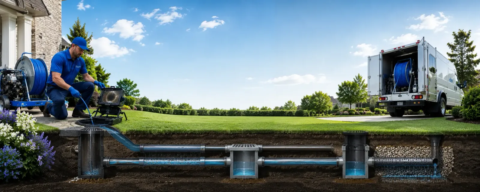 Outdoor drain cleaning information for Norvell, MI